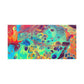 Bespattered Facade Rainbow Rings Stretched Matte Canvas Art Prints | Multiple Sizes
