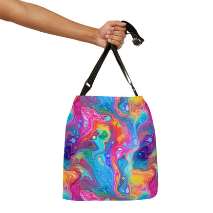 Bespattered Facade Rainbow Flow Adjustable Tote Bag | 2 Sizes