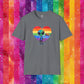 Bespattered Facade Rainbow Extraterrestrial Pride Unisex Softstyle T-Shirt