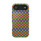 Bespattered Facade Rainbow Chevron Tiles Impact-Resistant Case