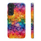 Bespattered Facade Rainbow Ink Circles Tough Case