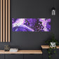 Bespattered Facade Purple Haze Stretched Matte Canvas Art Prints | Multiple Sizes