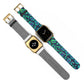 Bespattered Facade Emerald Leopard Faux-Leather Smart Watch Band