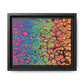 Bespattered Facade Neon Goodness Framed Canvas Art Print | 3 Frame Colors | Multiple Sizes