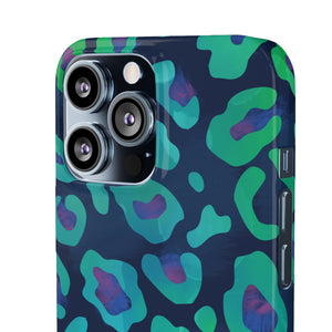 Bespattered Facade Emerald Leopard Snap Case