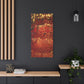 Bespattered Facade Fluid Art Abstract Painting Stretched Matte Canvas Art Prints | Multiple Sizes