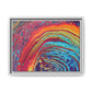 Bespattered Facade Rainbow Rings Framed Canvas Art Print | 3 Frame Colors | Multiple Sizes