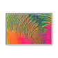 Bespattered Facade Neon Puddle Framed Canvas Art Print | 3 Frame Colors | Multiple Sizes