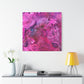 Bespattered Facade Resin Petri Macro Photograph Stretched Matte Canvas Art Prints | Multiple Sizes