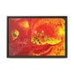 Bespattered Facade Flamin' Hot Framed Canvas Art Print | 3 Frame Colors | Multiple Sizes