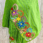 Embroidered Handmade Mexican Shawl Reboso Bordado Mexicano