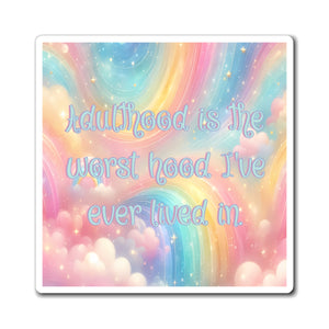 Bespattered Facade "Adulthood" Refrigerator Magnet