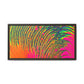 Bespattered Facade Neon Puddle Framed Canvas Art Print | 3 Frame Colors | Multiple Sizes