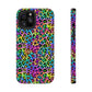 Bespattered Facade Candy Coated Neon Leopard Impact-Resistant Case