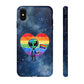 Bespattered Facade Rainbow Extraterrestrial Pride Tough Case