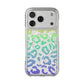 Bespattered Facade Bright Rainbow Leopard MagSafe Clear Impact Case