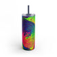 Bespattered Facade Tasty Neons Maars Maker Skinny Matte Tumbler 20oz