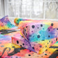 Bespattered Facade Rainbow Watercolor Dots Wrapping Paper | Three Sizes | Glossy or Matte
