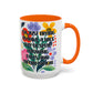 "I'm Just Trying to Have a Nice Day..." Rainbow Flowers Mug | Eight Colors | 11oz or 15oz
