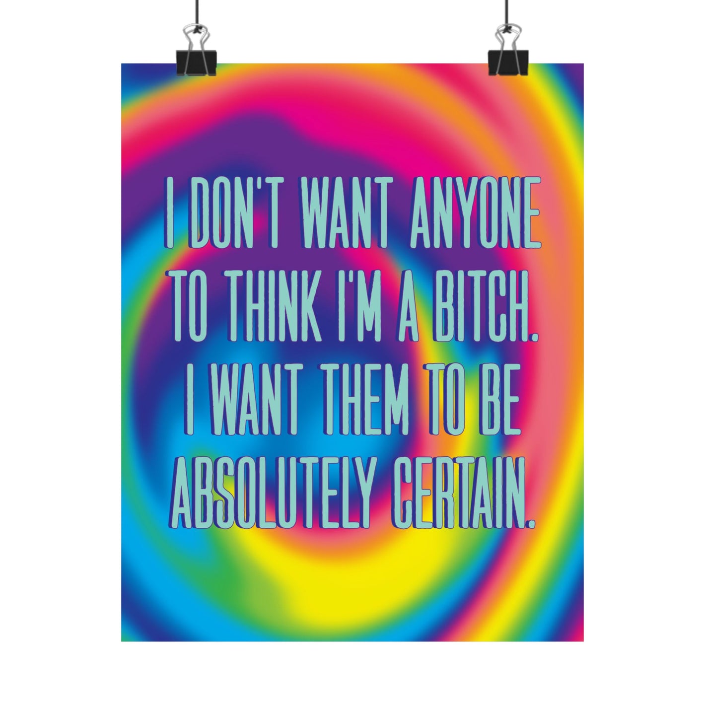 Bespattered Facade "I Want Them to Be Absolutely Certain" Giclée Archival Matte Paper Prints