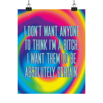 Bespattered Facade "I Want Them to Be Absolutely Certain" Giclée Archival Matte Paper Prints