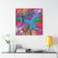 Bespattered Facade Resin Petri Macro Photograph Stretched Matte Canvas Art Prints | Multiple Sizes