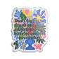 "Don't Forget..." Floral Acrylic Standee Figurine Tabletop Sign