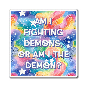 Bespattered Facade "Fighting Demons" Refrigerator Magnet