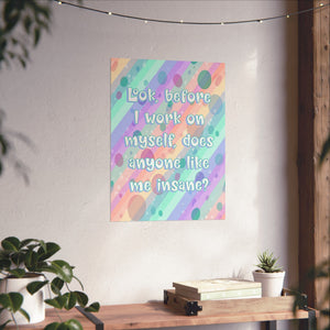 Bespattered Facade "Self Improvement" Pastel Rainbow Giclée Archival Matte Paper Prints