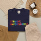 Bespattered Facade Rainbow Unfortunately Straight Colorful LGBTQ+ Pride Premium Unisex Comfort Colors Garment Dyed 100% Cotton T-Shirt