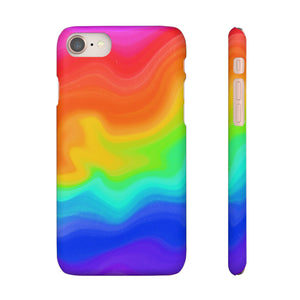 Bespattered Facade Rainbow Heat Map Snap Case