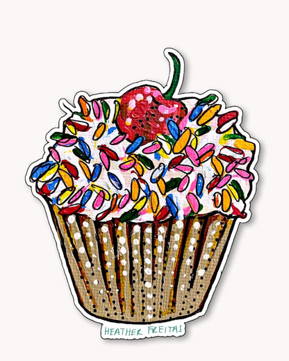 Cupcake Sticker