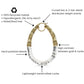 Duchess Bamboo Lucite Hoop Earrings