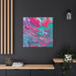 Bespattered Facade Fluid Art Abstract Painting Stretched Matte Canvas Art Prints | Multiple Sizes