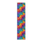 Bespattered Facade Rainbow Swirls Table Runner (2 sizes)