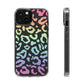 Bespattered Facade Pastel Rainbow Leopard Clear Case