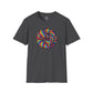Bespattered Facade Rainbow Swirl Unisex Softstyle T-Shirt