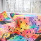 Bespattered Facade Rainbow Watercolor Dots Wrapping Paper | Three Sizes | Glossy or Matte