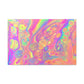 Bespattered Facade Fluid Art Abstract Painting Stretched Matte Canvas Art Prints | Multiple Sizes