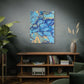 Bespattered Facade Fluid Art Abstract Painting Stretched Matte Canvas Art Prints | Multiple Sizes