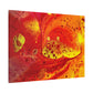 Bespattered Facade Flamin' Hot Stretched Matte Canvas Art Prints | Multiple Sizes