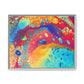 Bespattered Facade Rainbow Galaxy Framed Canvas Art Print | 3 Frame Colors | Multiple Sizes