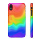 Bespattered Facade Rainbow Heat Map Snap Case