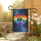 Bespattered Facade Rainbow Extraterrestrial Pride Garden Flag
