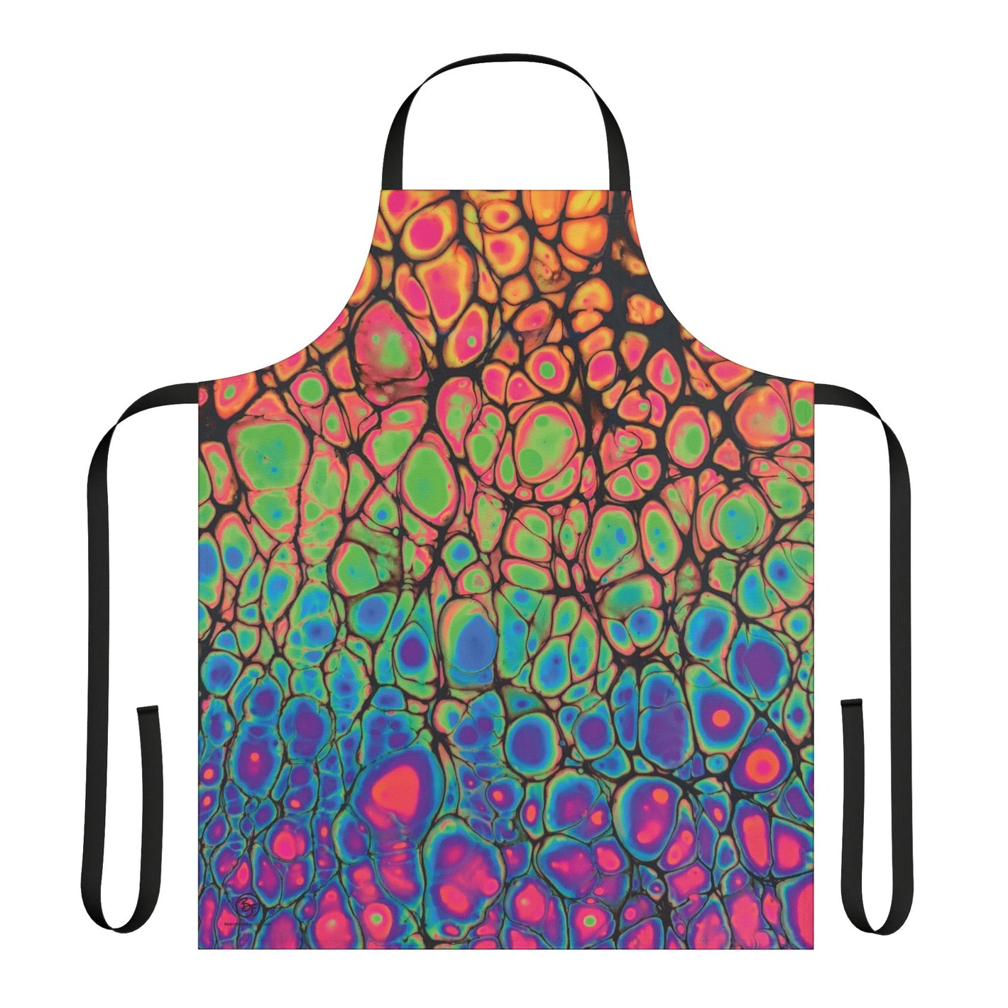 Bespattered Facade Neon Goodness Tie-Back Canvas Apron