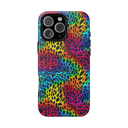 Bespattered Facade Rainbow Animal Print Tough Case