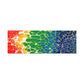 Bespattered Facade Rainbow Seaside Stretched Matte Canvas Art Prints | Multiple Sizes