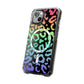Bespattered Facade Bright Rainbow Leopard MagSafe Clear Impact Case