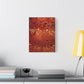 Bespattered Facade Fluid Art Abstract Painting Stretched Matte Canvas Art Prints | Multiple Sizes