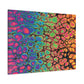 Bespattered Facade Neon Goodness Stretched Matte Canvas Art Prints | Multiple Sizes
